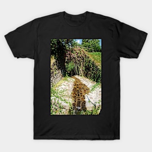 Flowery Bridge with Stream T-Shirt